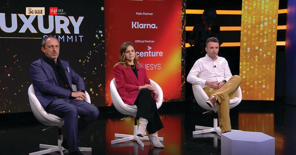 Osmosi.Riccardo Sciutto, ceo della storica maison Sergio Rossi, e Alessandra Rossi, ceo di Luisaviaroma, pioniere italiano dell'e-commerce di moda 