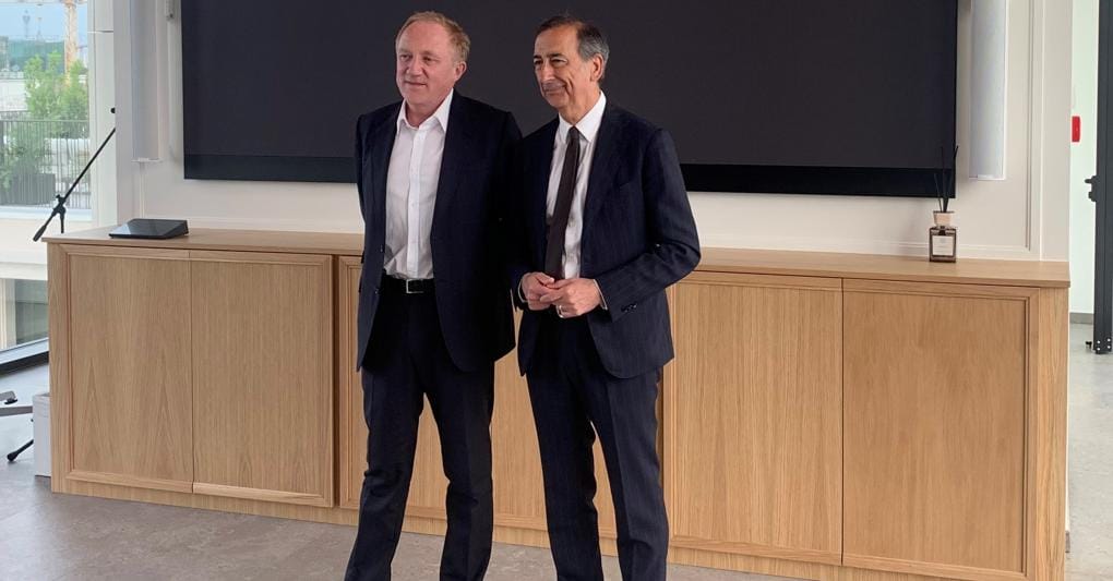 François-Henri Pinault, presidente e ceo di Kering, e Giuseppe Sala, sindaco di Milano (foto Il Sole 24 Ore) 