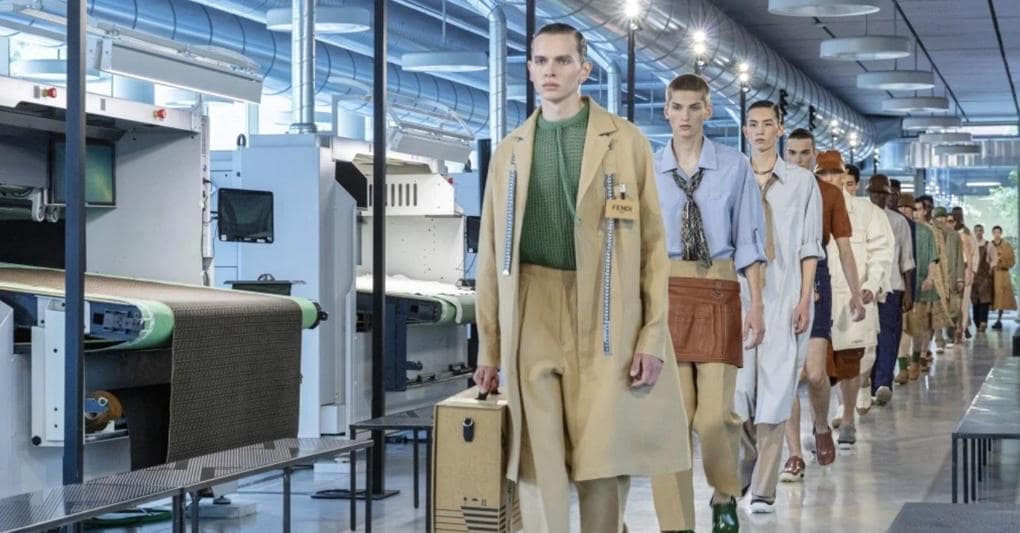 La sfilata Fendi nello stabilimento di Capannuccia (Firenze) 