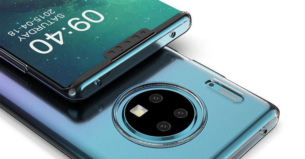 Una delle immagini apparse in rete su come potrebbe essere il nuovo Mate 30. 