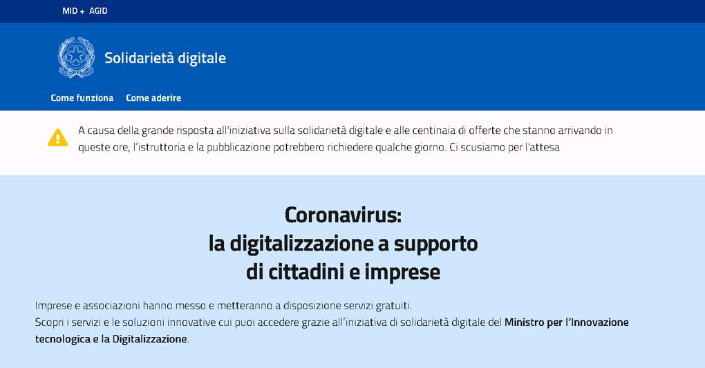 Arriva La Solidarieta Digitale Libri Giga E Servizi It Offerti Gratis Il Sole 24 Ore