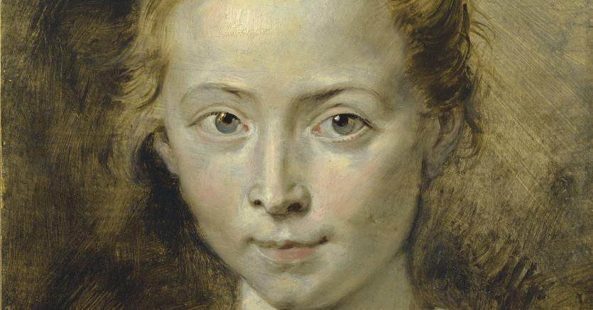 Sir Peter Paul Rubens (Siegen 1577-1640 Antwerp), «Ritratto di Clara Serena Rubens», figlia dell'artista. Olio, 36,2 x 26,4 cm. Stima: £ 3.000.000-5.000.000. All'asta all'Old Masters il 5 luglio da Christie's a Londra