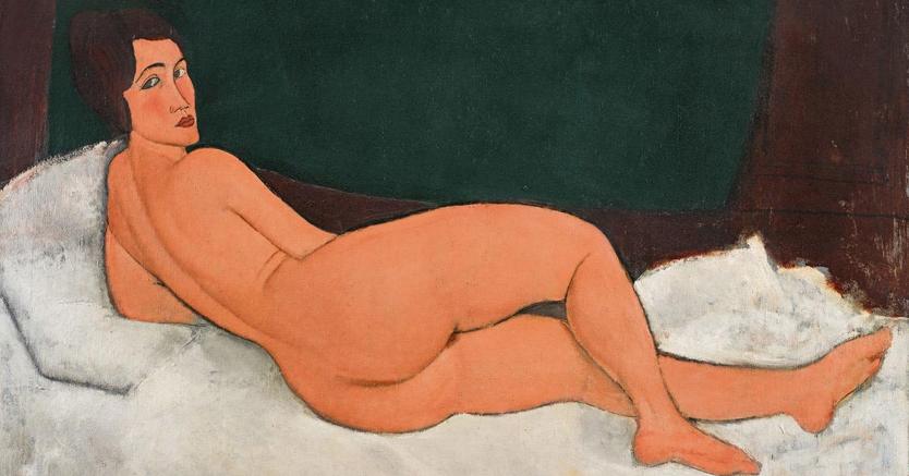 Nu couché (sur le coté gauche), 1917di Amedeo Modigliani