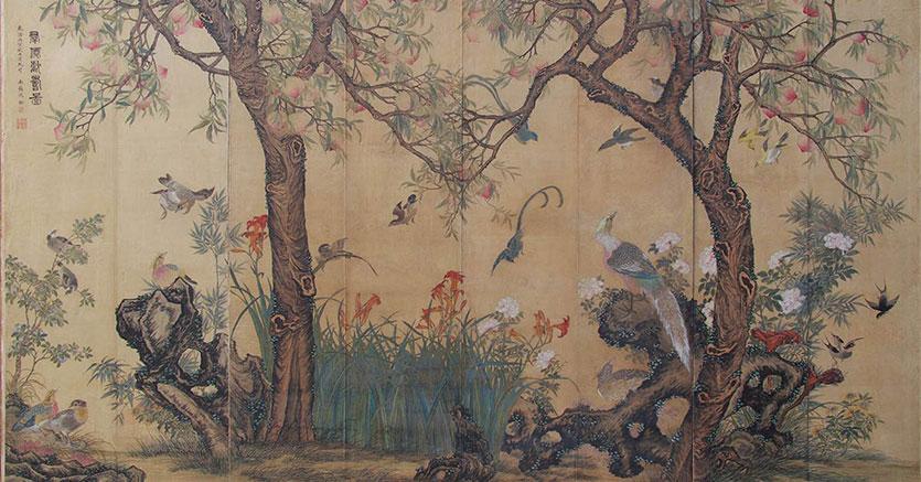 Arte Asiatica, Londra - Lotto 71 - Shen Quan - Birds and Flowers - Dipinto su seta - Venduto a € 70.940 - Stima € 41.900/62.300 - Courtesy Bertolami Fine Arts