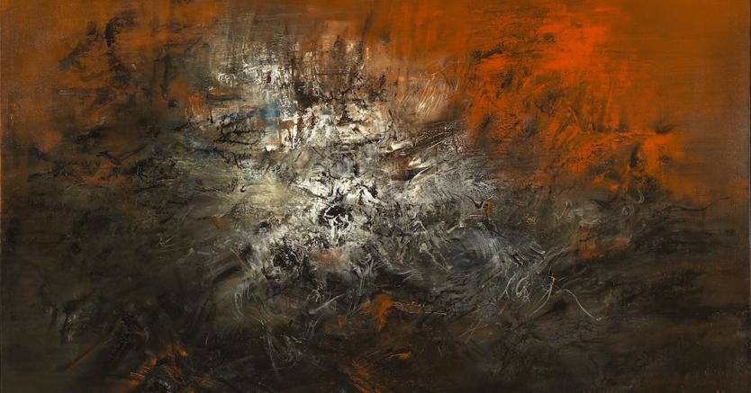 Zao Wou-Ki, 14.12.59, venduto per 176.725.000 HK$, Courtesy Christie's