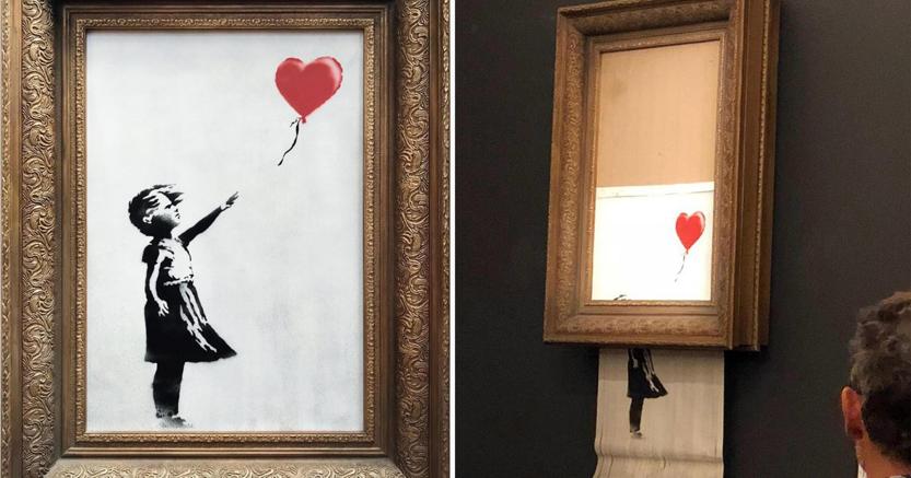 Banksy Venduta L Opera Che Si E Autodistrutta Il Sole 24 Ore