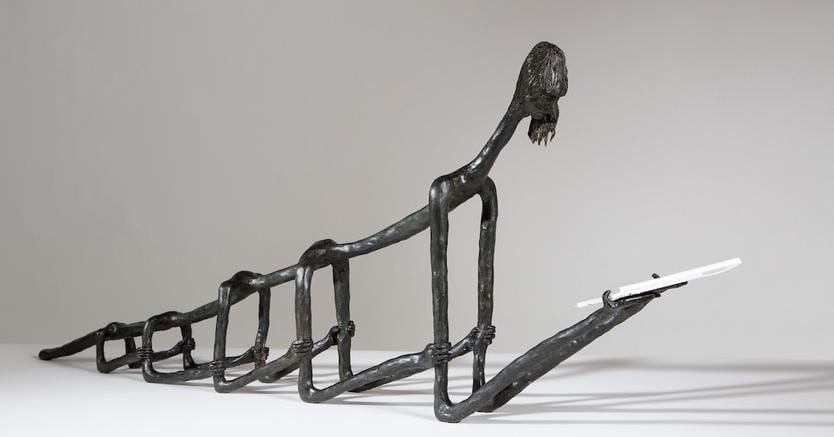 Enrico David, Life Sentences, 2014, bronzo, ed. 1 di 5+2, 43 x 106 x 12,5 cm, Courtesy Rennie Collection, Vancouver