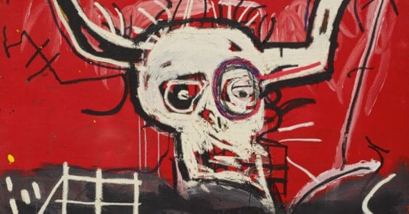 Jean-Michel Basquiat, Cabra 1981-82, acrilico e olio su tela 153 x 153 cm