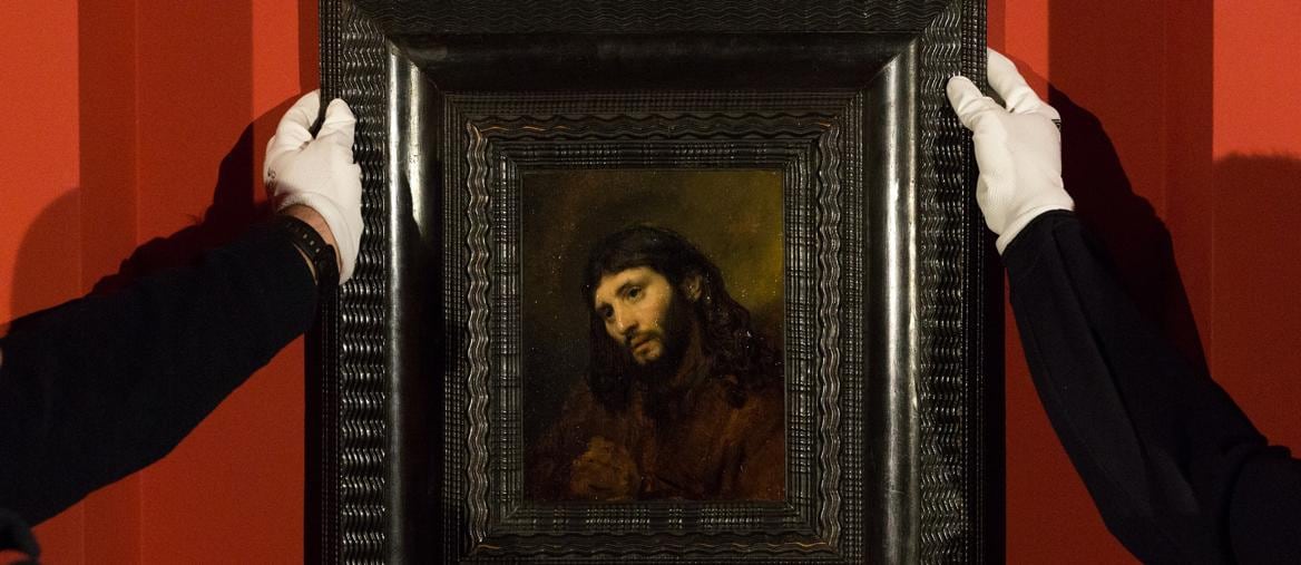 Head of a young man, with clasped hands: Study of the figure of Christ, ca. 1648–56—by Rembrandt van Rijn (1606–1669) - Photo by Isamil Noor