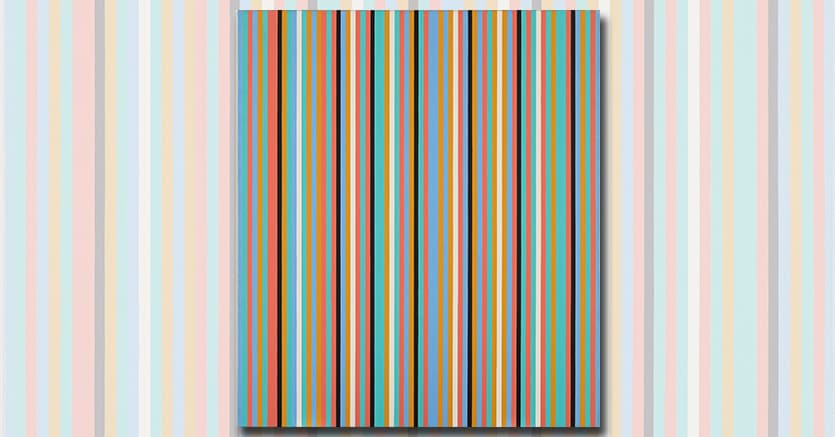 BRIDGET RILEY (B. 1931)Songbird signed and dated ‘Riley 82' (on the turnover edge); signed again, titled and dated 'Songbird 1982 Riley' (on the reverse) oil on linen 42 x 36⅝in. (106.7 x 93cm.) Executed in 1982 £400,000-600,000 $512,000-768,000 Provenance: Juda Rowan Gallery, London. Anon. sale, Sotheby's London, 6 February 2004, lot 119. Timothy Taylor Gallery, London. Acquired from the above by George Michael in 2006.Literature: R. Kudielka, A. Tommasini and N. Naish (eds.), Bridget Riley. The Complete Paintings Volume 2 1974-1997, London 2018, p. 614, no. BR 244 (illustrated in colour, p. 615).Literature: