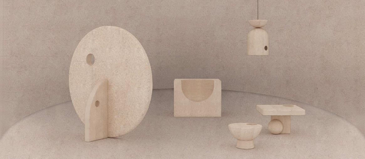 Elisa Ossino, The Circle, 2019, Ceramic, 180 × 400 × 200 cm , size of the whole installation, Courtesy Elisa Ossino and Officine Saffi