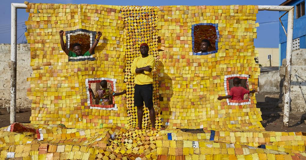 Serge Attukwei Clottey, Courtesy Lorenzelli Arte Milano, ©Nii Odzenma 