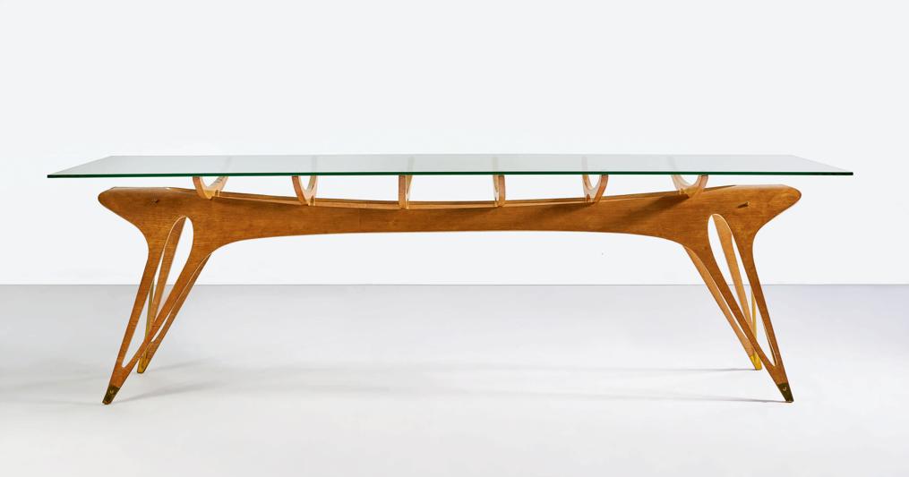 Unique Dining Table by Carlo Mollino, Sold for $6.2 Million “New World Auction Record for the Artist + Any Work of Italian Design” 
