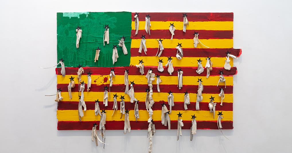 Nú Barreto - Ossements (États Désunis d'Afrique), 2018. (Courtesy Galerie Nathalie Obadia) 