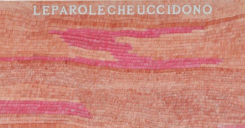 Le parole che uccidono, Alighiero Boetti, eseguito nel 1975 c., (stima 80.000 – 100.000 euro) aggiudicato per 112.500 euro 