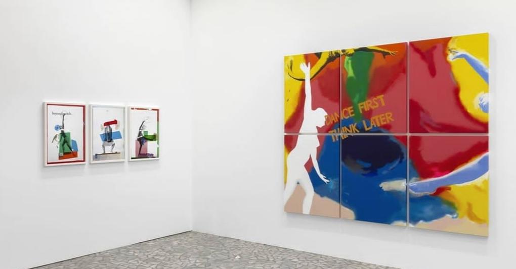 Installation View del solo show di Marinella Senatore nello stand della galleria Mazzoleni. Prezzi fino ai 35.000 