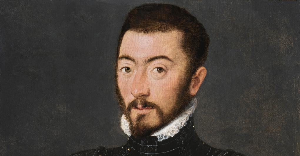 Attribuito a Gillis Claeissens, Portrait of a Man in Armour [Ritratto di Uomo in Armatura], 1560 circa. Olio su pannello. 32,7 x 25 cm (12.9 x 9.8 in.). Presentato a TEFAF Online 2021 da Caretto & Occhinegro e acquistato dal Groeningemuseum, Belgio. 