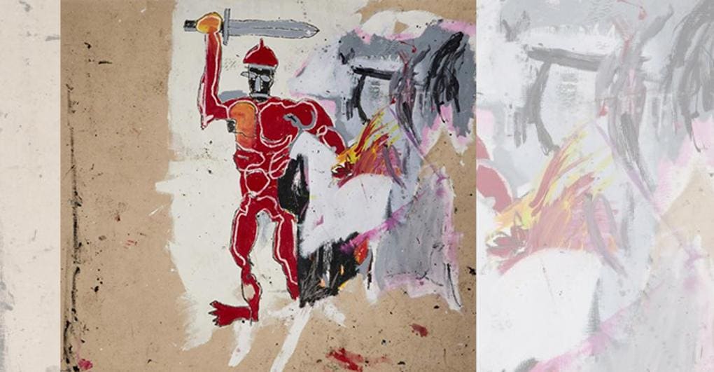 Untitled (Red Warrior) di Jean-Michel Basquiat 