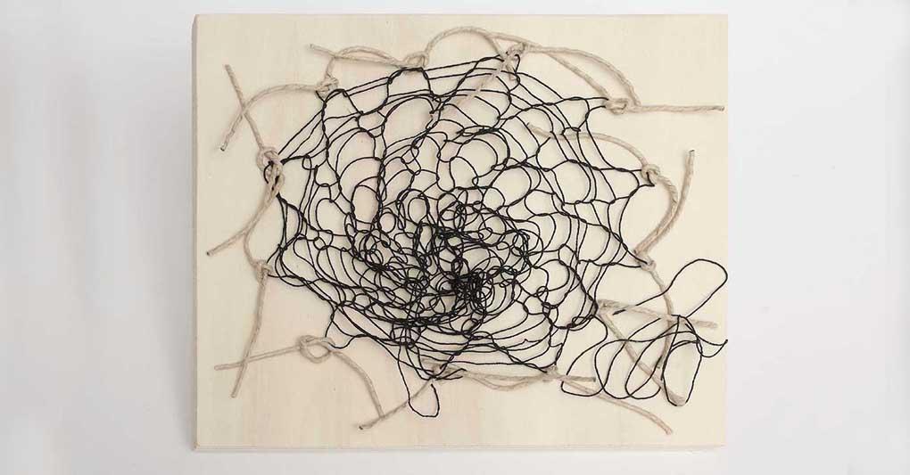 Gisella Meo Filo-grafia in aggetto 2021 