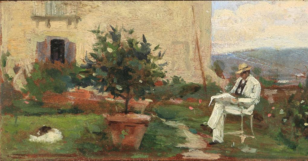 Silvestro Lega, Cofanetto Tommasi (1884, Galleria San Barnaba) 