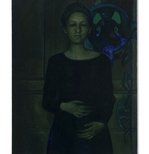 VICTOR MAN (B. 1974), Weltinnenraum (World Within), oil on canvas, 51 5/8 x 39 5/8in. (131 x 100.5cm.), Painted in 2017, Price realised: £1,734,000. PLEASE CREDIT TO CHRISTIE'S IMAGES LIMITED 2023.Please note this may only be reproduced in connection with a preview or review of the relevant Christie's sale. Please refer to our Terms & Conditions of use below. There may also be additional copyright which you will need to clear direct with the copyright holder. 