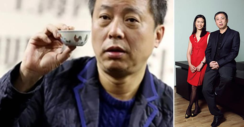 A sinistra Liu Yiqian e a destra Liu Yiqian e Wang Wei 