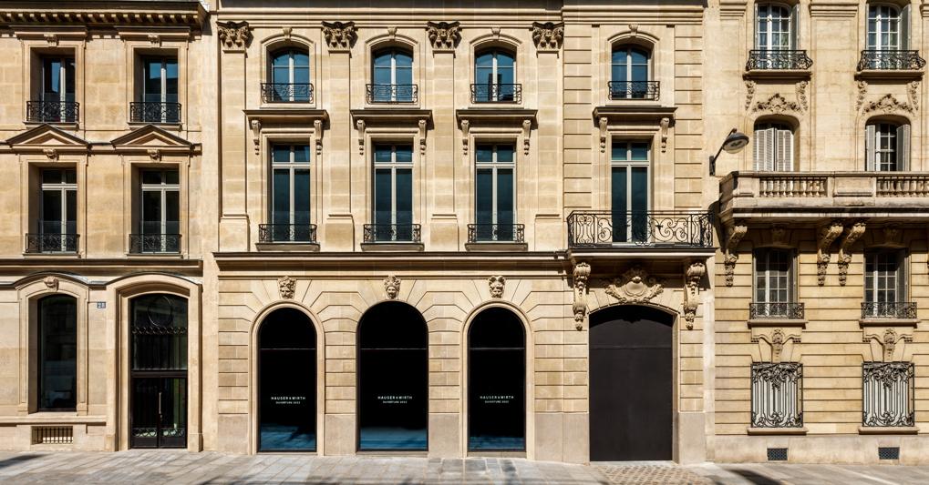 La facciata della nuova galleria di Hauser & Wirth a Parigi, 26 bis rue François 1er, Courtesy Hauser & Wirth 