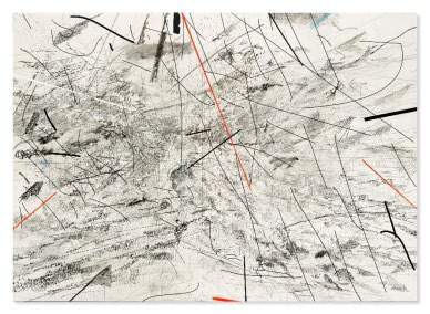 Julie Mehretu, Blue Magic, 2007, Sold for: €3,9 million 