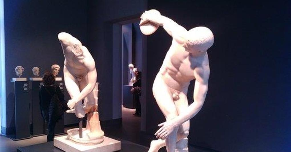 Il due discoboli al Museo Nazionale Romano a Palazzo Massimo.  