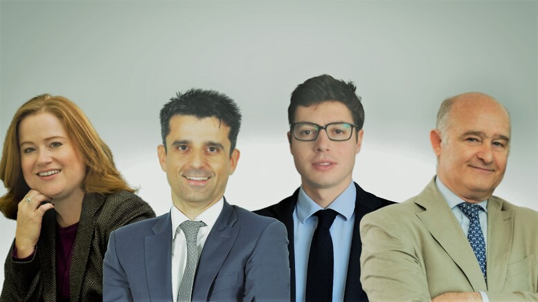 Da sinistra: Svenja Bartels, Giovanni Fonte, Giovanni Montanaro, Flavio Caggiula
