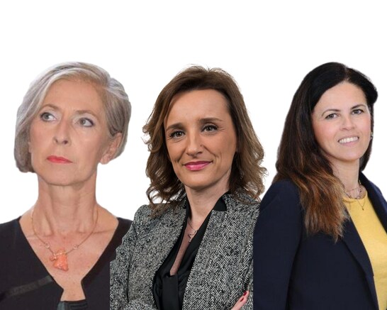 Paola Nardini, Daniela Sorgato e Carmen Chierchia