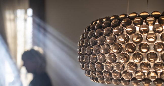 Foscarini, Caboche Plus, design Patricia Urquiola. L'originale del 2005 è stata riprogettata e resa più efficiente