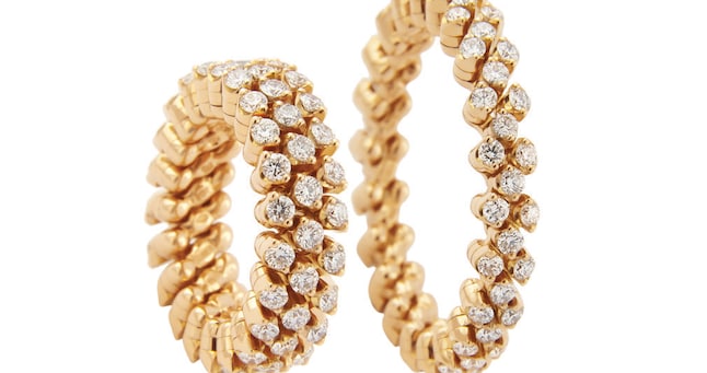  Anello multi-taglia in oro rosa  e diamanti
