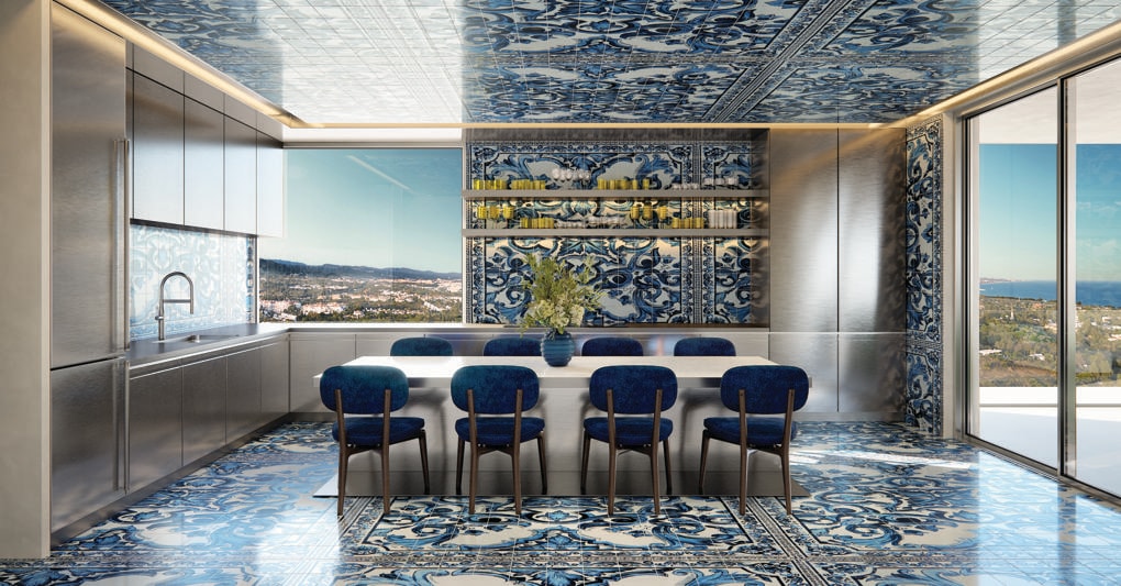 Gli interni di The Design Hills Dolce & Gabbana per  Sierra Blanca Estate, a Marbella 