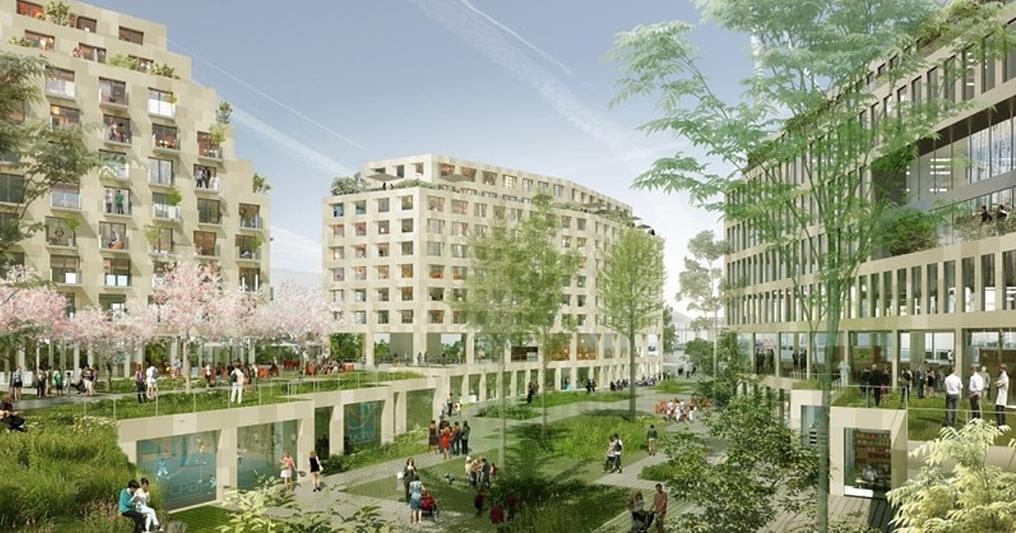  A Parigi, alla Porte  de Montreuil, è sorta ’”L’’îlot fertile” (l’isola fertile), il primo quartiere a emissioni zero con un grande giardino aperto 