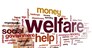 Welfare word cloud concept