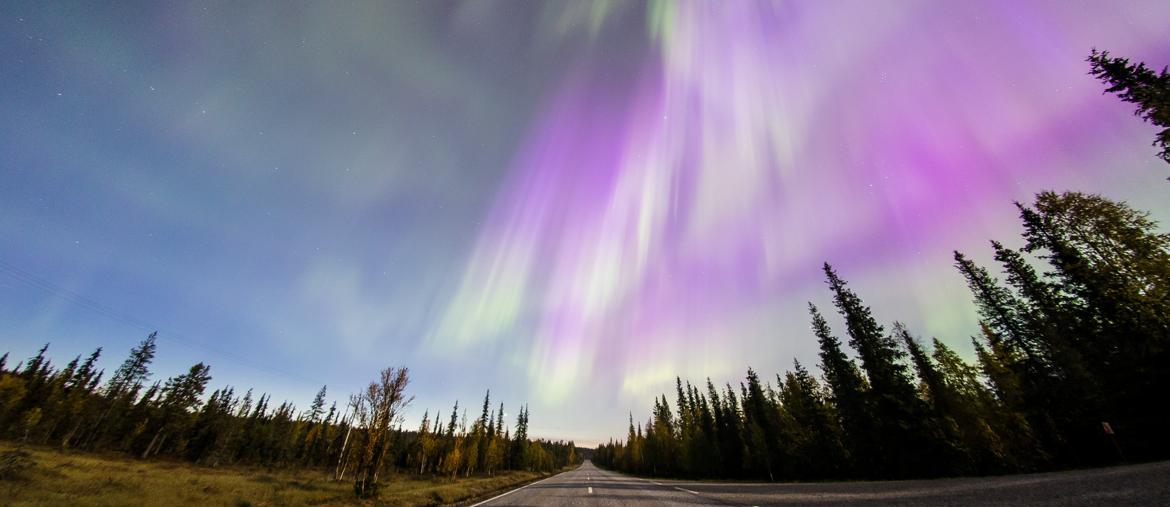L’aurora boreale a Pallas Lapponia (REUTERS/Alexander Kuznetsov)
