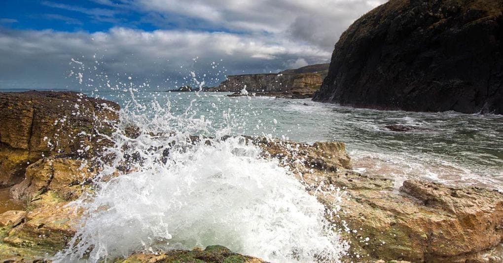 Un tipico paesaggio lungo la Causeway Coastal Route 