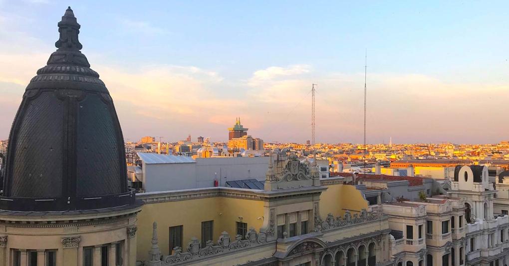 La Gran Via in inverno 