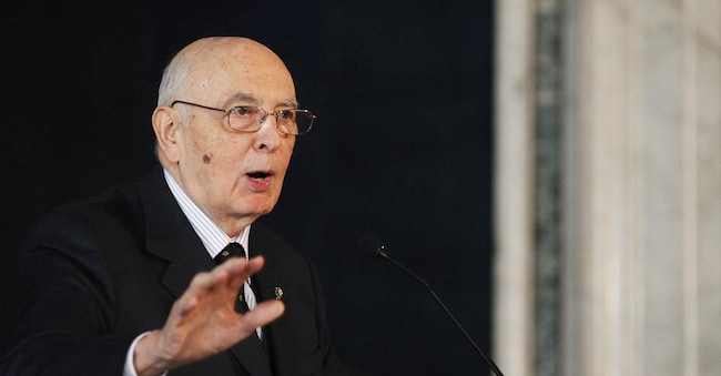 Il Presidente della Repubblica Giorgio Napolitano, durante la cerimonia per la "Giornata della Memoria" presso il Quirinale, oggi 27 gennaio 2011 a Roma. ANSA/ALESSANDRO DI MEO
