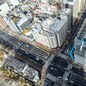 Big Construction site development project in Tokyo Japan