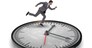 Businessman in time management concept