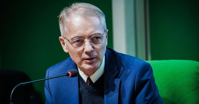 Andrea Malaguti vicario La Stampa alla presentazione del libro "Il ritorno degli imperi" di e con Maurizio Molinari, direttore de La Repubblica presso il centro congressi Unione industriale. Torino 18 novembre 2022 ANSA/TINO ROMANO