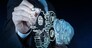 businessman hand draws gear to success concept