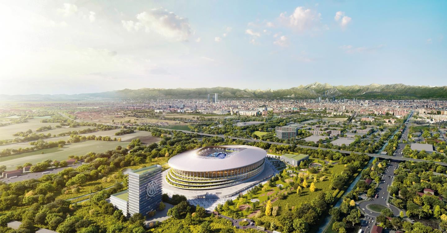 L’Inter accelera sullo stadio a Rozzano, il Comune approva la variante urbanistica