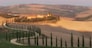 Panorama of Tuscany valley at sunny morning. Tuscany, Italy, Europe.