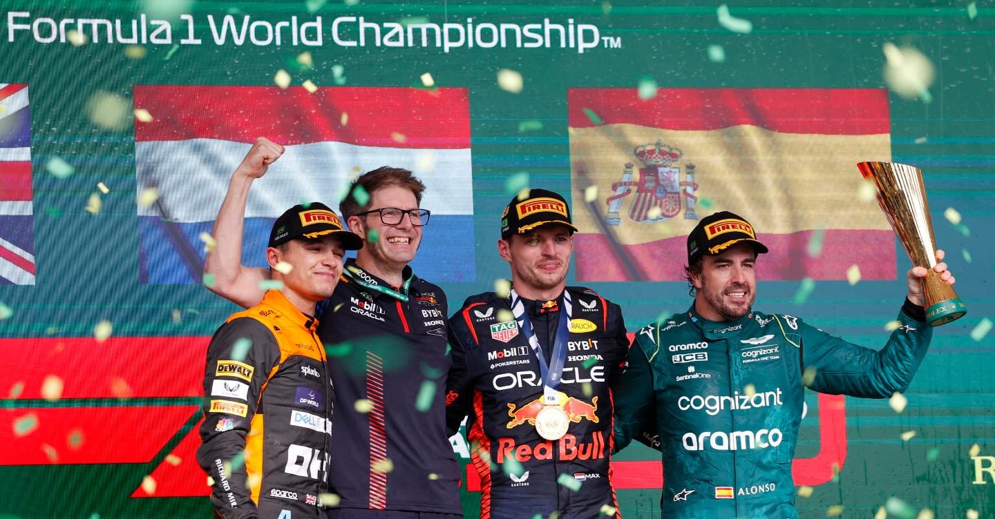 Niente di nuovo in Brasile: vince Verstappen, cresce Norris, Alonso vincitore morale. Delusione Leclerc, a muro prima della partenza