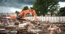 Tractor on construction site