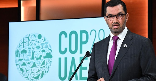 Il presidente dellw Cop28, Sultan Ahmed al-Jaber 