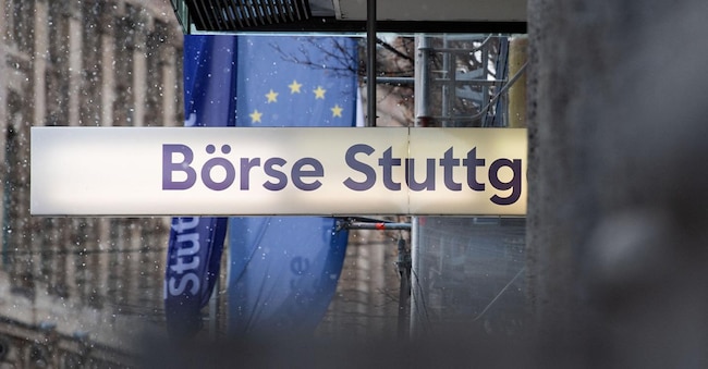 La Borsa di Stoccarda (Photo by MARIJAN MURAT / DPA / dpa Picture-Alliance via AFP)